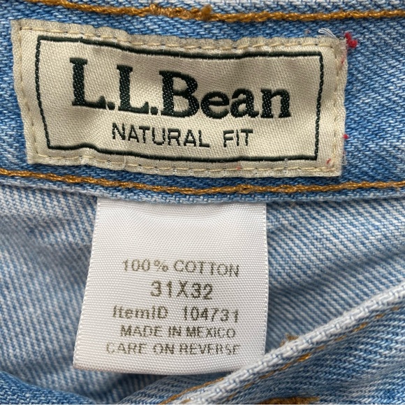 L.L. Bean Vintage High Waisted Straight Leg Jeans - Picture 3 of 6